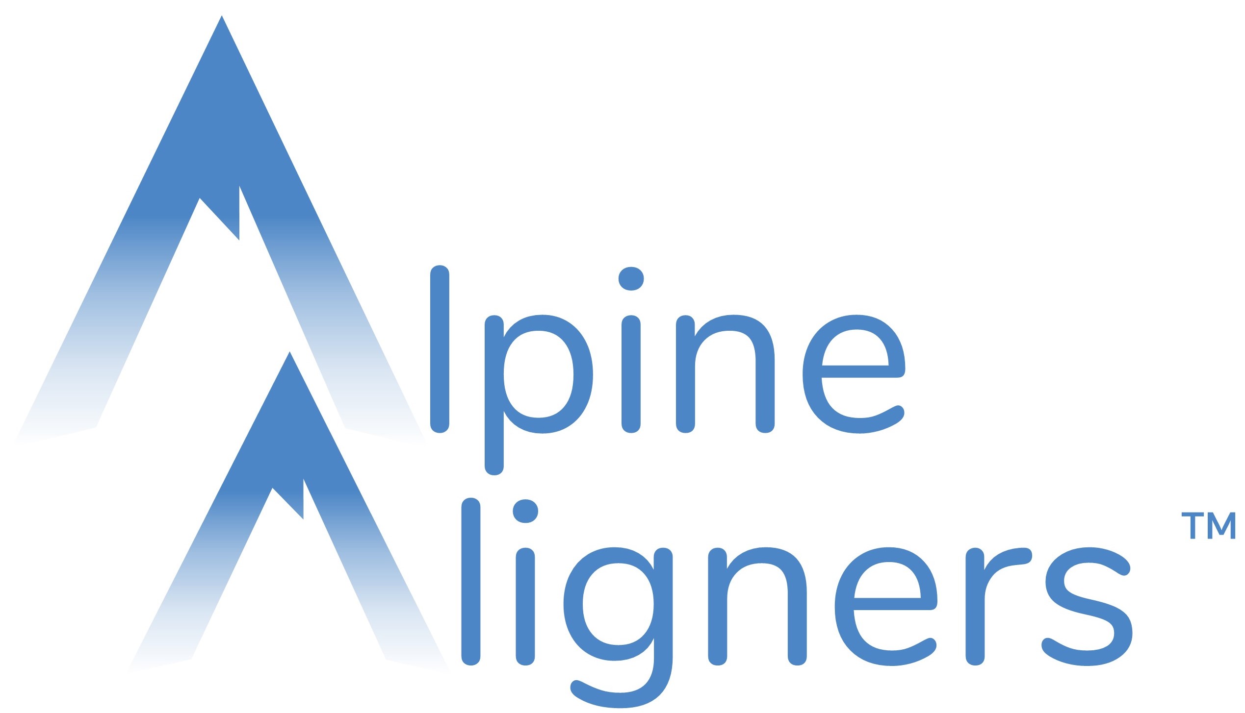 Logo Alpine Aligners bleu foncé